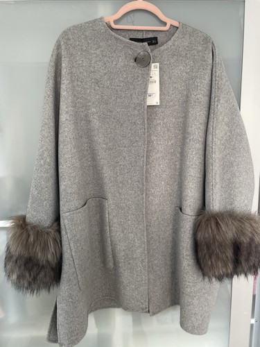 Graues zara cape mit - graues,