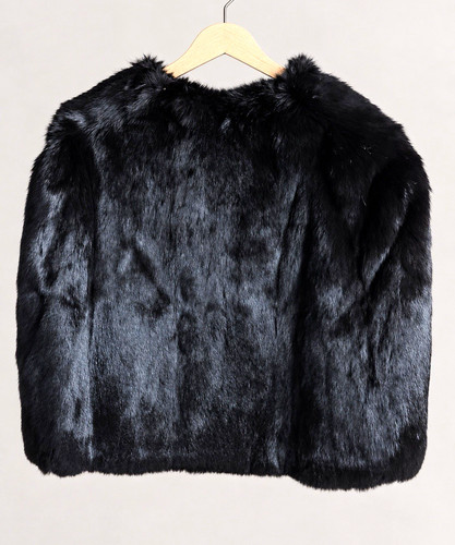 Damen kunstpelz cape mantel - cape,
