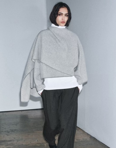 Zara 100 wolle cape - 100%,