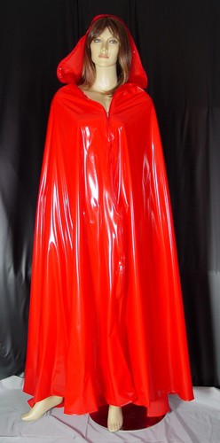 Cape mantel rosso pvc neu - mantel,